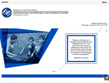 Tablet Screenshot of mwss.gov.ph